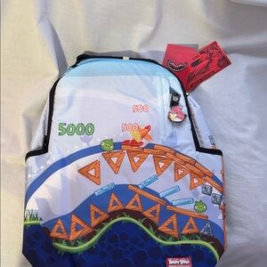 Sprayground Angry Birds Blue and Orange Backpack